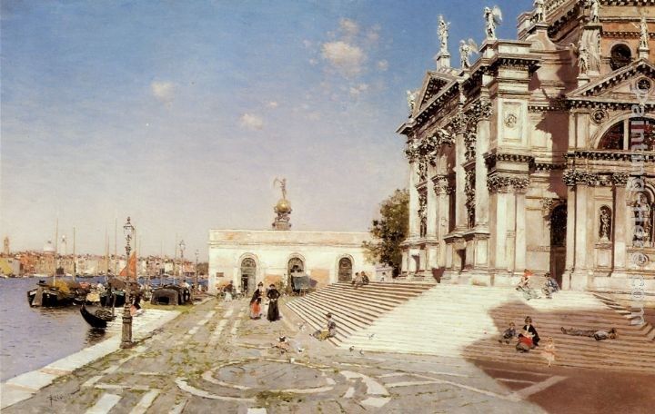 Martin Rico y Ortega A View of Santa Maria della Salute, Venice
